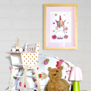 tableau petit papier licorne