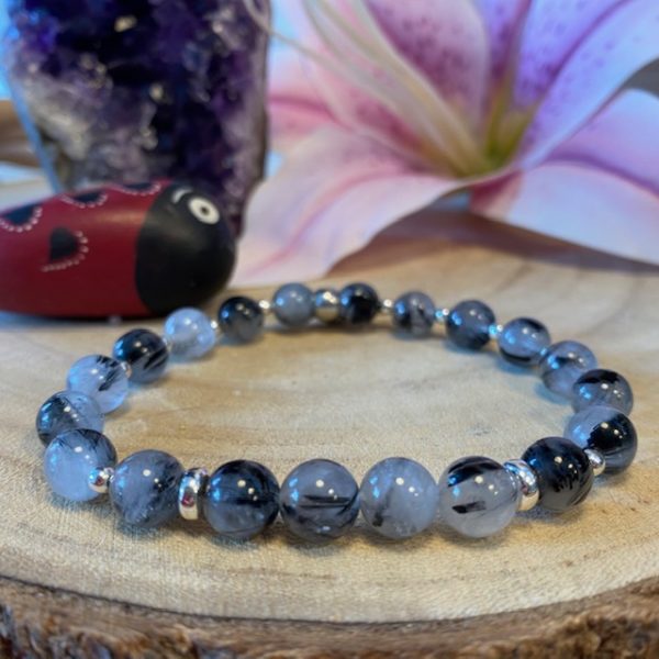 Bracelet quartz rutile