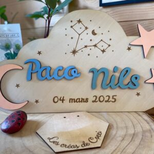 constellation personnalisée en bois