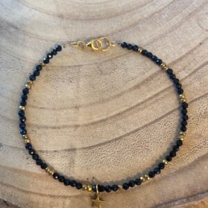 bijoux de cheville onyx