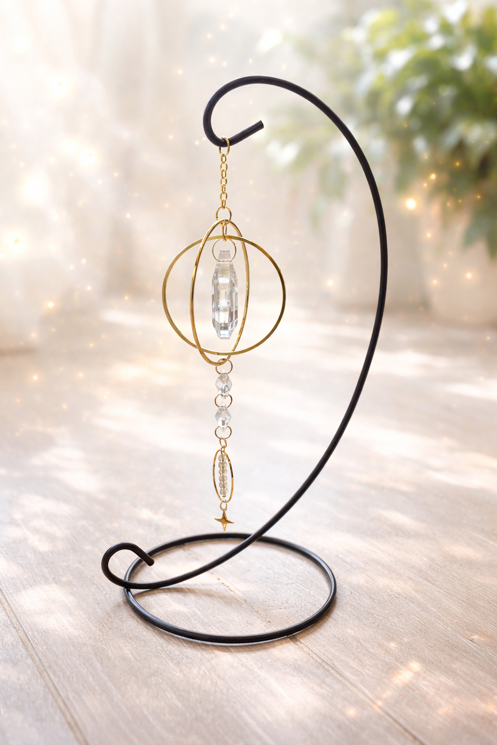 attrape soleil sur pied perles