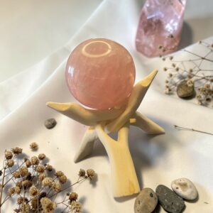 sphère quartz rose