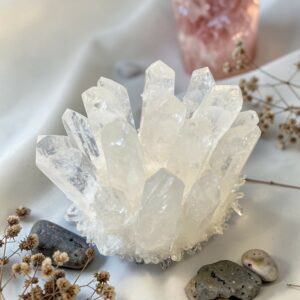 amas de cristal de roche