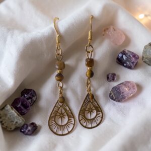 Boucles d'oreilles lumière intérieure